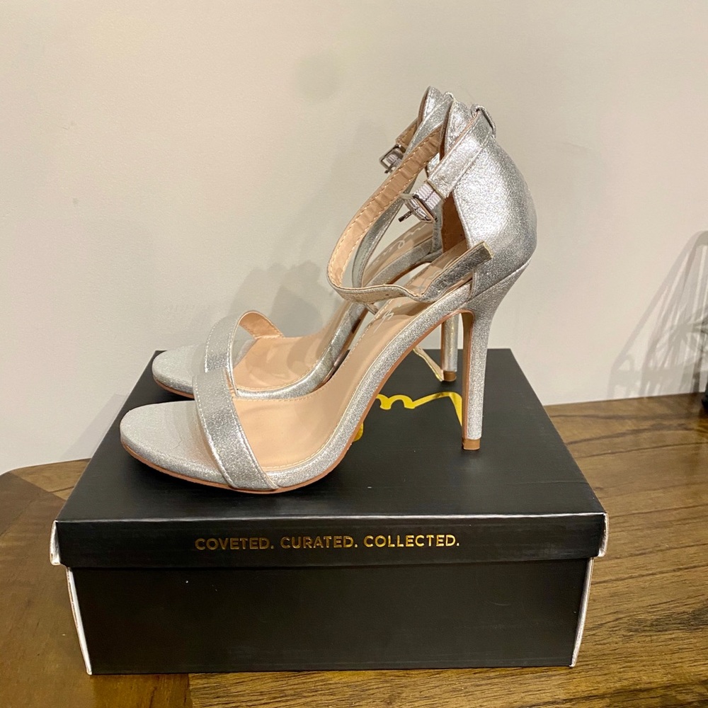Lulus Silver Metallic Heels